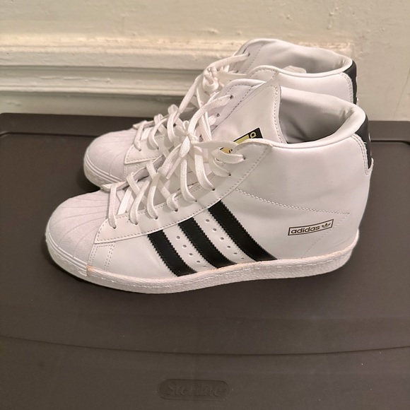 Adidas Superstar up wedge sneakers for women. Size women size 9 1/2. - Picture 1 of 7